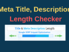 Meta Description Length Checker