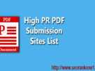 PDF Submission Sites