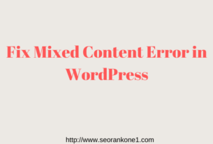 Fix Mixed Content Error In WordPress