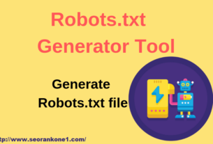 Robots.txt Generator tool