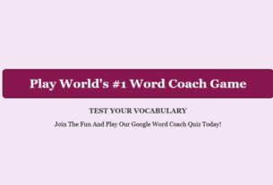 what is google word coach and How to Play word coach Quiz