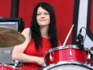 Meg White of The White Stripes, half of a 1990s-2000s rock duo with six Grammys